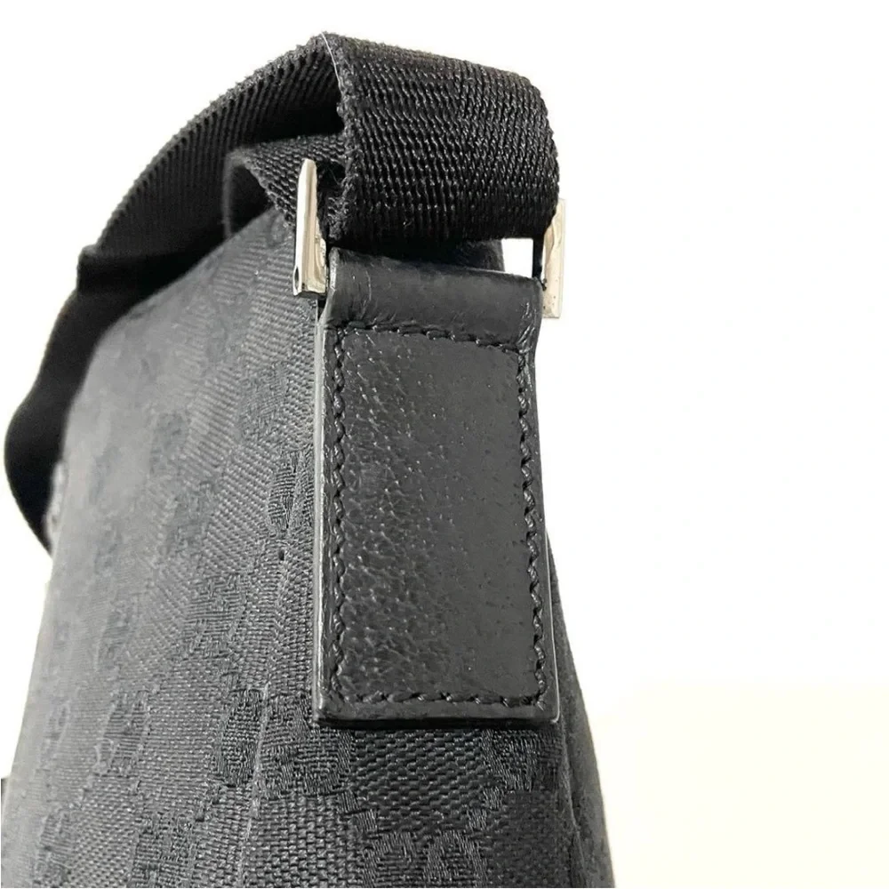 Gucci Black Monogram Messenger Bag - Picture 10 of 16